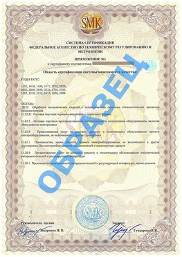 Приложение 1 Кемерово Сертификат ГОСТ РВ 0015-002
