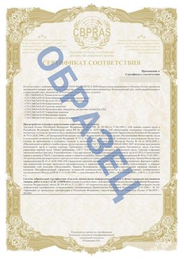 Образец Приложение к СТО 01.064.00220722.2-2020 Кемерово Сертификат СТО 01.064.00220722.2-2020 